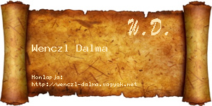 Wenczl Dalma névjegykártya